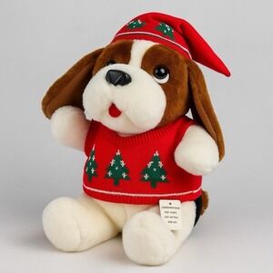 Vintage 1986 Commonwealth St.‎ Bernard Plush Dog – 19" Brown & White